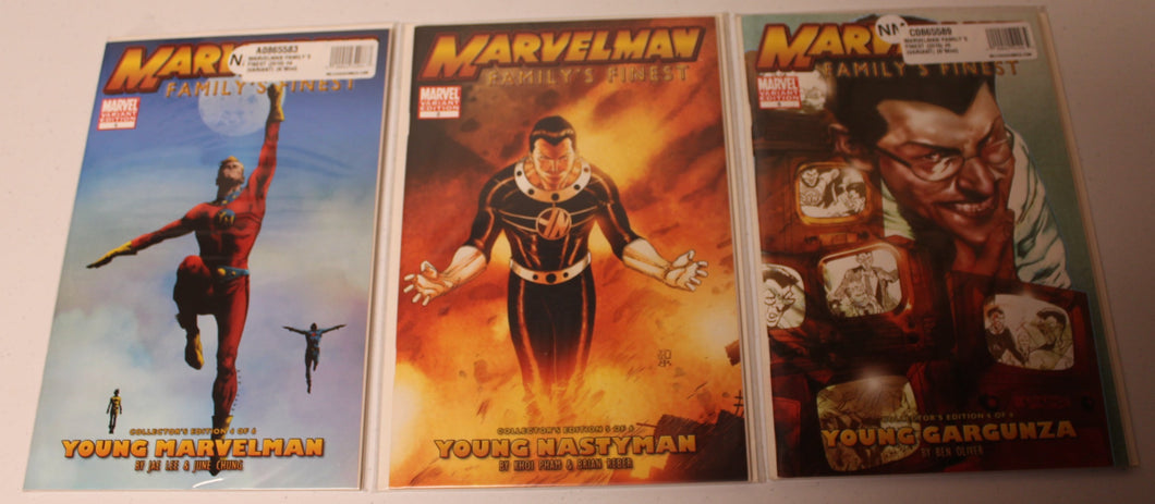 Marvelman Family's Finest (2010 Marvel) 4 1:10 Variant, 5 1:20 Variant, 6 1:20 Variant Low Print Run Miracleman