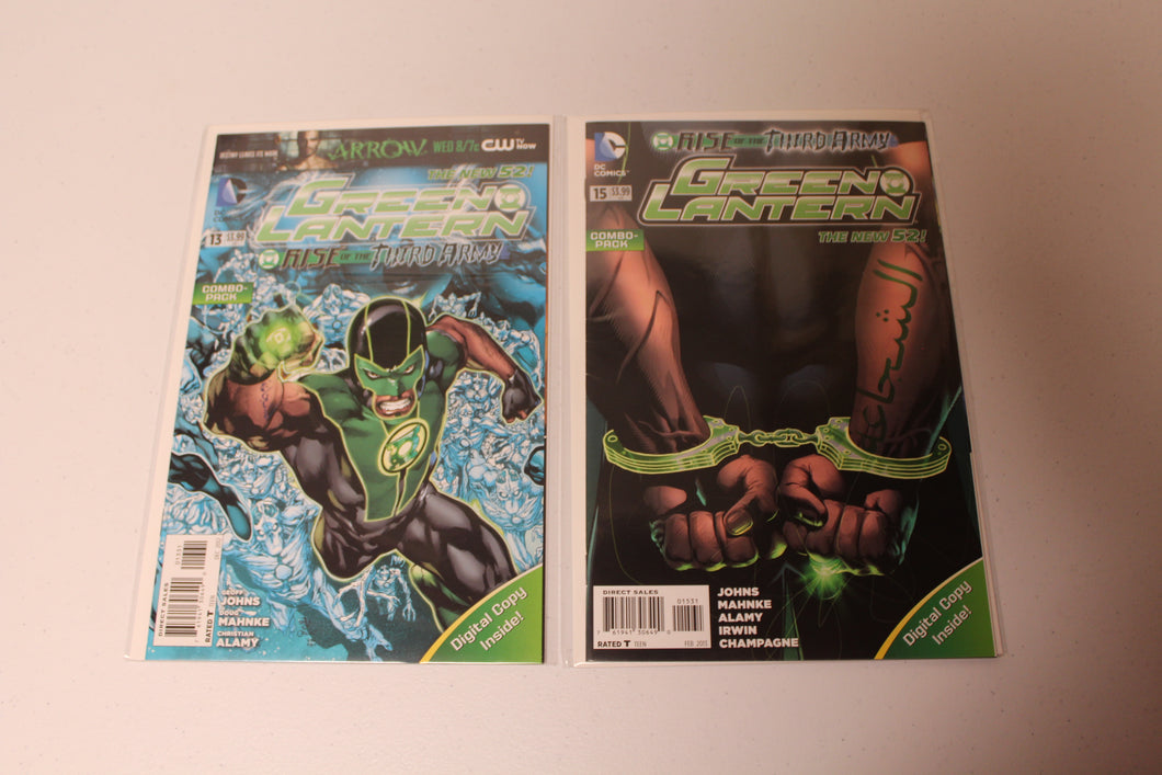 Green Lantern (2011) Combo Pack Variant lot 13, 15