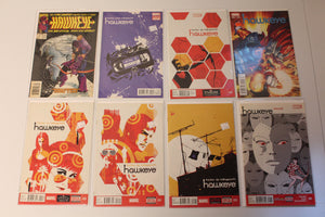 Hawkeye lot of 25 (1994) 1 (2012) 5, 13-14, 20-22 (2015) 1 (2016) 1-6, 9-13, 15 (2021) 1