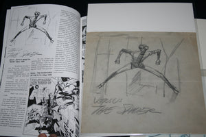 Historic 1959 Pre-Spider-man "The Spider" Sketch by Joe Simon Pre-Ditko